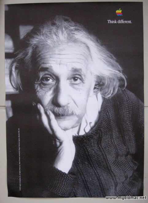 Einstein Thinking Deeply (Apple)